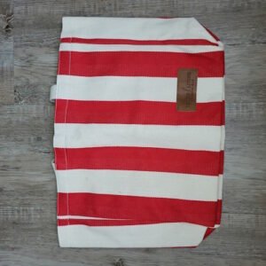 Strandtas Rood/creme
