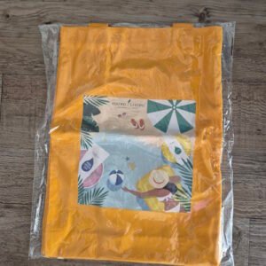 Linnen tas geel strand