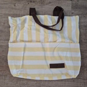 tas-rugzak geel-wit gestreept
